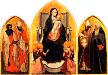 Триптих Сан Джовенале, или Мадонна с Младенцем и святыми. Мазаччо